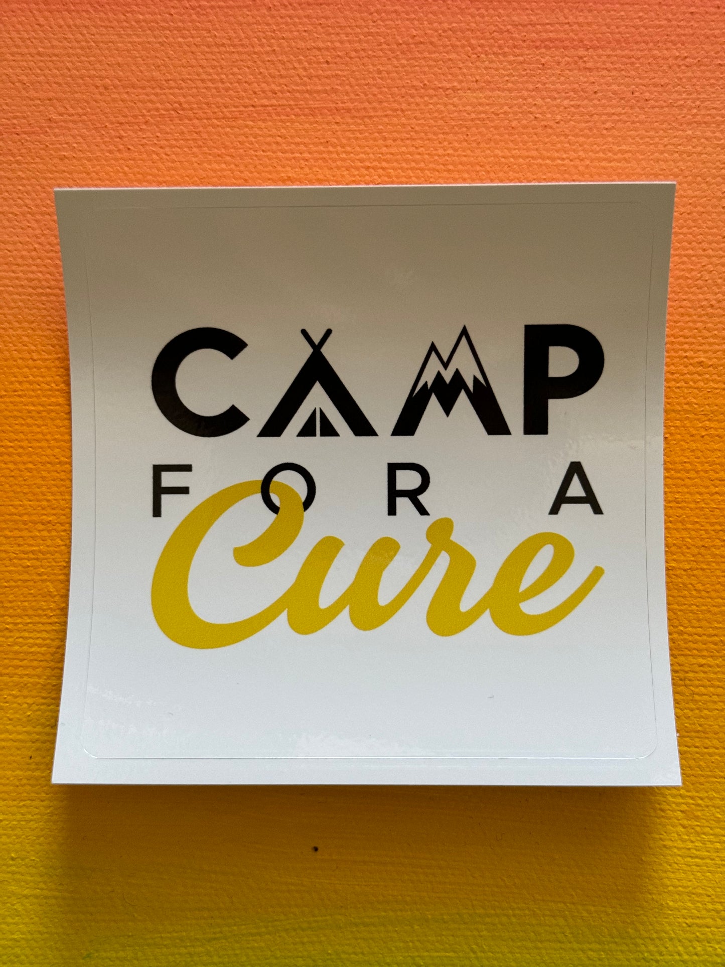 Camp for a Cure Logo Sticker